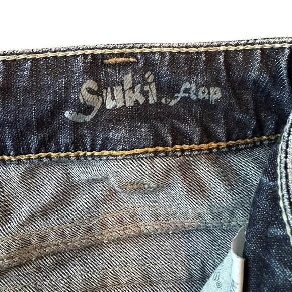 Silver Jeans Suki Flap Bootcut Embroidered Pockets Size 31 x 32 Medium Wash - Picture 6 of 7